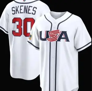 Men’s USA Baseball Paul Skenes 2026 WBC White Home Stitched Jersey
