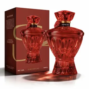 SHINESONN vanilla voyage para mujer 2.53 fl oz Elegant Red Gemstone arabic perfume women – Fruity Scented EDP, Formaldehyde-Free, long lasting women perfumes, Ideal Birthday, Halloween, Christmas, Valentine’s Day, fragrance