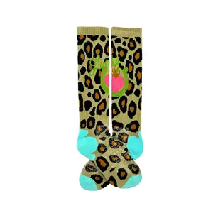 Lucky Chuck Lucky Leopard Western Performance Socks