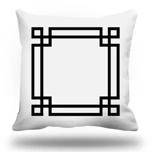 Modern Minimalist Geometric Pillow Cover, Border Cushion Case, Sofa Decoration Without Core, Stylish Home Accent