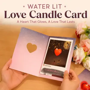 Starry Night Magic Reveal Card – Premium Romantic Greeting Card with Burning Candle Heart & Secret Reveal Message, Cute Keepsake Gift for Couples, Valentine’s Day, Graduation & Special Occasions
