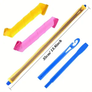 40 Pack Magic Hair Curlers Spiral Curls Styling Hair Rollers Kit Wave Styles No Heat Hair Curler and Styling Hooks for All Hair Lengths, 30cm/ 12inch Haircare HeatlessValentine's Day, gift