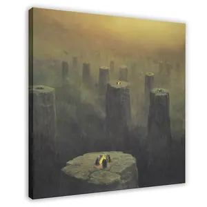 Zdzisław Beksiński 06 bedroom canvas posters, hall wall art, bathroom canvas posters, home poster decoration
