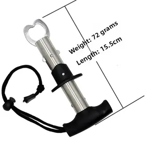 Lu Ya fish control device with scale, aluminum alloy weighing, extended multi-functional fish picking device for silver carp and bighead carp, and fish clamping device