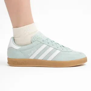 Adidas Originals Women's Ash Green Gazelle Indoor Sneakers, JS1396