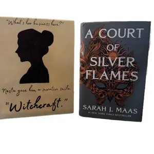 Nesta Archeron Witchcraft ACOTAR A Court of Silver Flames Officially Licensed SJM Sarah J Maas Woodburned Shelf Decor