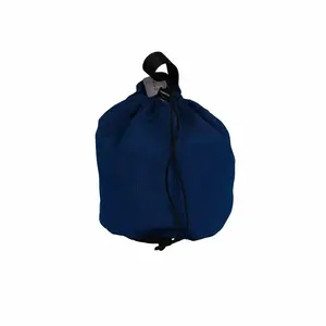 Round Style -Closure Web Strap Fabric Bag without Pockets