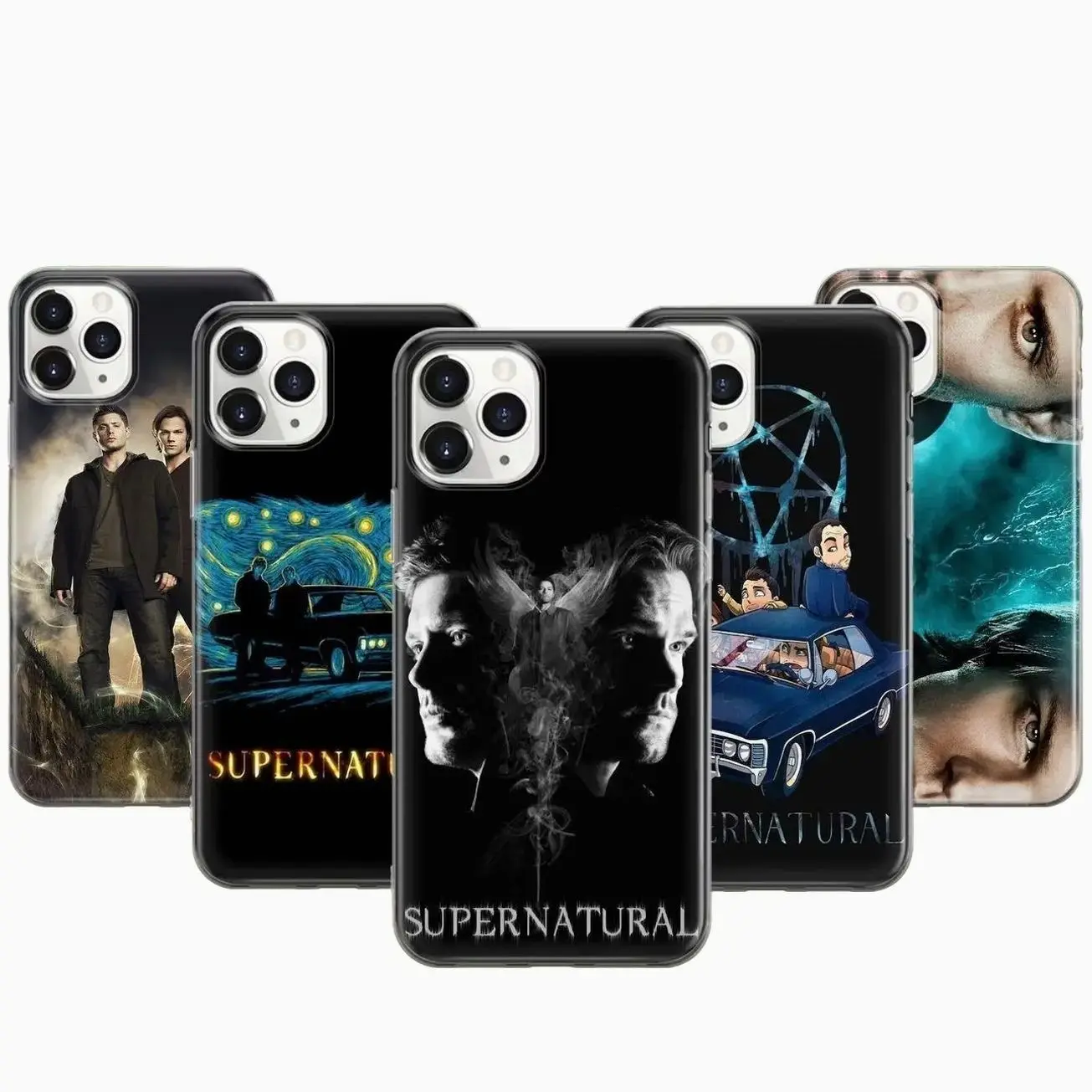 Supernatural Phone Case Demon Angel Compatible with iPhone 11, 12, 13, 14, 15, 16, 17 & Samsung Galaxy