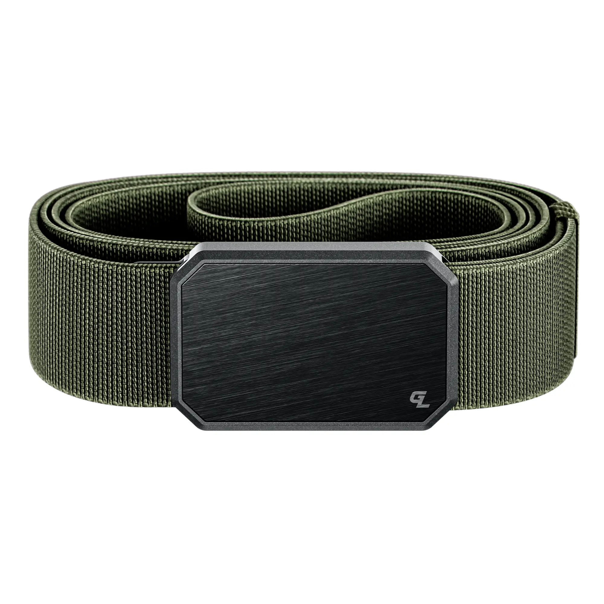 Groove Life Groove Belt, Men's Magnetic Stretch Belt, Adjustable Fit & Durable for Work, Everyday Carry & Casual Wear, Black / Base Camp Green