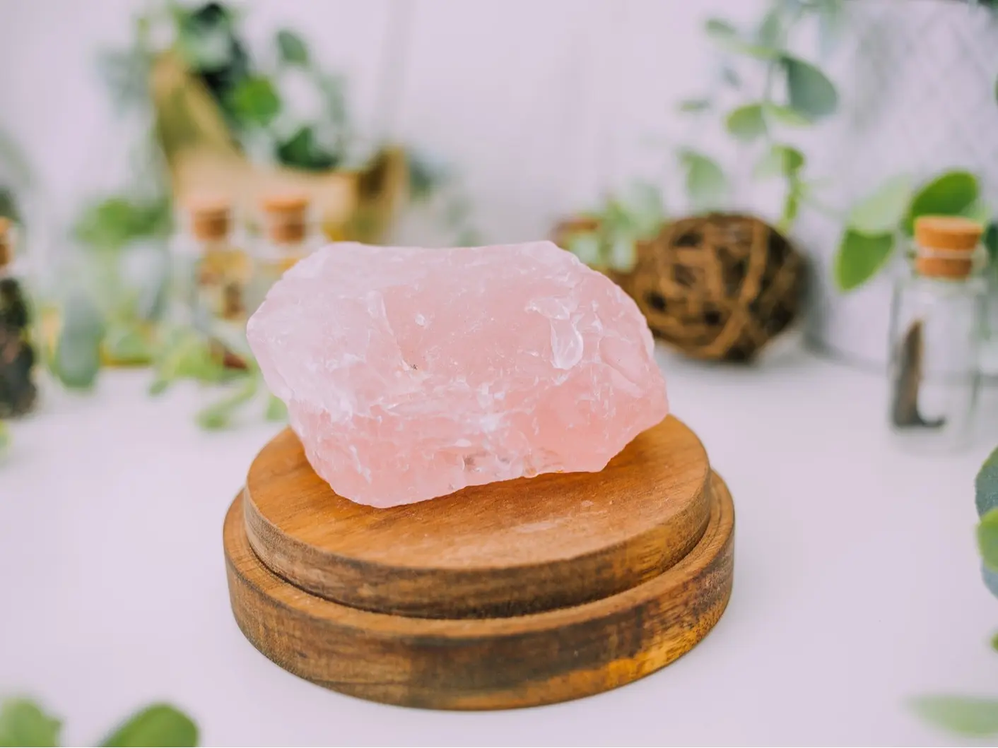Crystals Gift Box Set - Crystal Gifts for Her - Amethyst Cut Base - Rose Quartz - Clear Quartz - Citrine