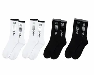 Kijbou Premium Crew Socks- Unisex Cotton Minimalist Socks (4 Pairs Pack)