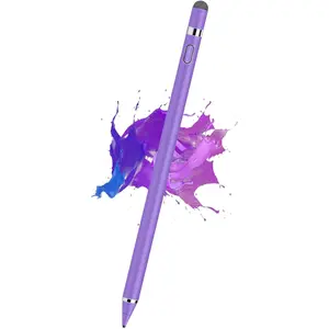 Stylus Pen for Touchscreen,  Rechargeable Digital Fine Point  Tablet Pencil, Stylus Pen for /Android/ iPad Pro/Air/Mini//Cellphone/Tablet Drawing & Writing - Purple