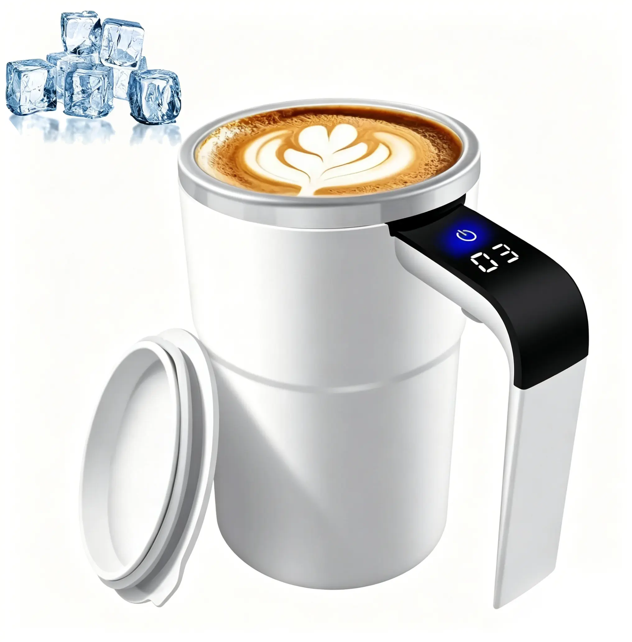 2026 New Self Stirring Coffee Mug, Auto Mixing Cup, Self Stirring Mug for Coffee Milk Cocoa, Stainless Steel Travel Coffee Cup for Office Home Kitchen