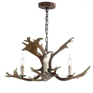 JONATHAN Y Eldora 27" Adjustable Resin Antler LED Chandelier JONATHAN Y Eldora 27" Adjustable Resin Antler LED Chandelier