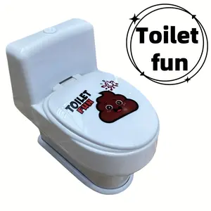 Creative Gift Toy Water Spraying Toilet Prank Toy, April Fools' Day Practical Joke, Fun Gag Gift for Friends and Family, Toilet Humor, Creative Design