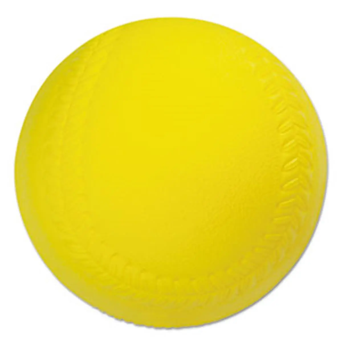 Champion Sport Coated Foam Softball - 1 Piece, Official Size 12", Regulation Fit, Yellow, Water-Resistant, Safe for All Surfaces, Indoor/Outdoor Play, Diameter 12", Fun Play
