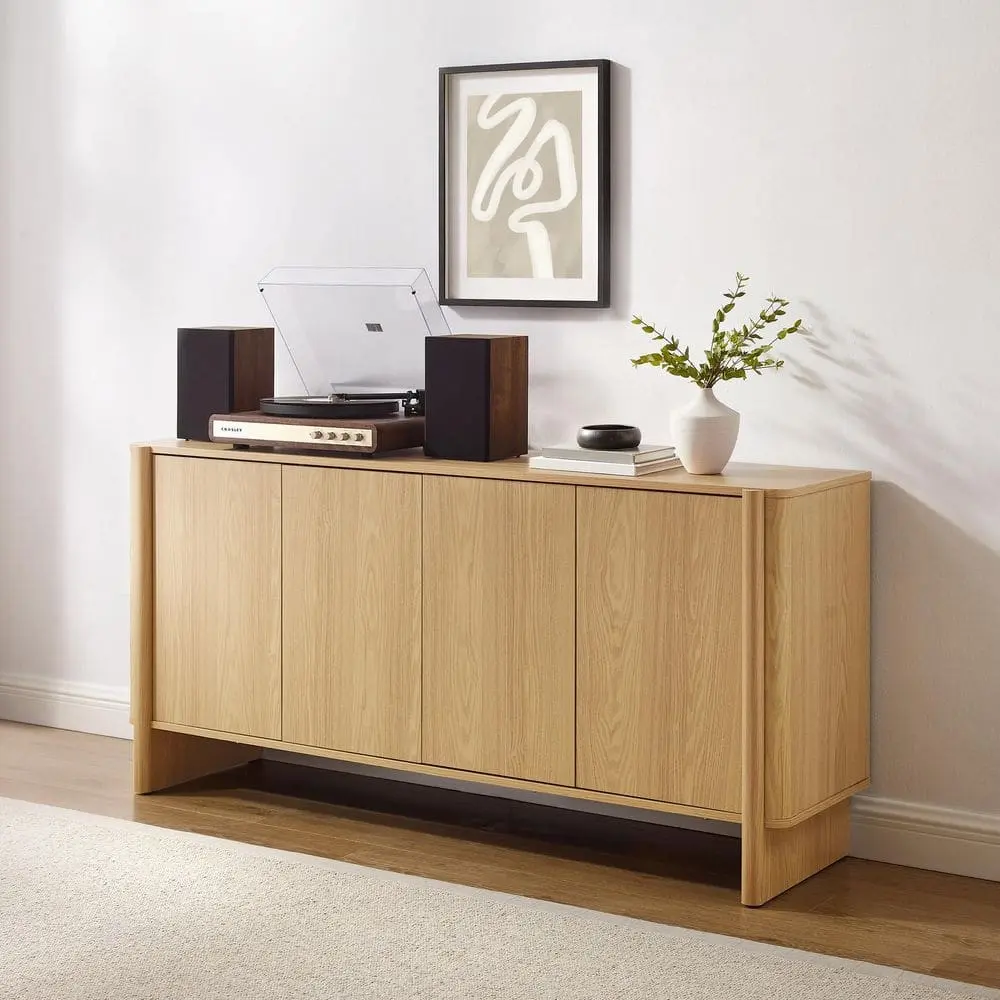 Modern Marketing Concepts KF33044WO 29.88 in. Wesley Sideboard, White Oak
