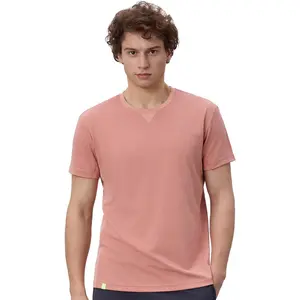 Mega Tshop 841 Workout Short Sleeve T Shirt for Men Women V-Stitch Performance Crew Neck Tee Quick Dry Unisex Minimalist Menswear Clothes Top Gamis Streetwear Tshirt Tropical - Crewneck