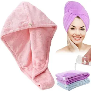Coral Fleece Hair Drying Towel, 1 Count Quick Drying Hair Turban, Hair Drying Towel Wrap, Heatless Styling Tool for Women & Girls, Bath Towel, Super Absorbent Towel
