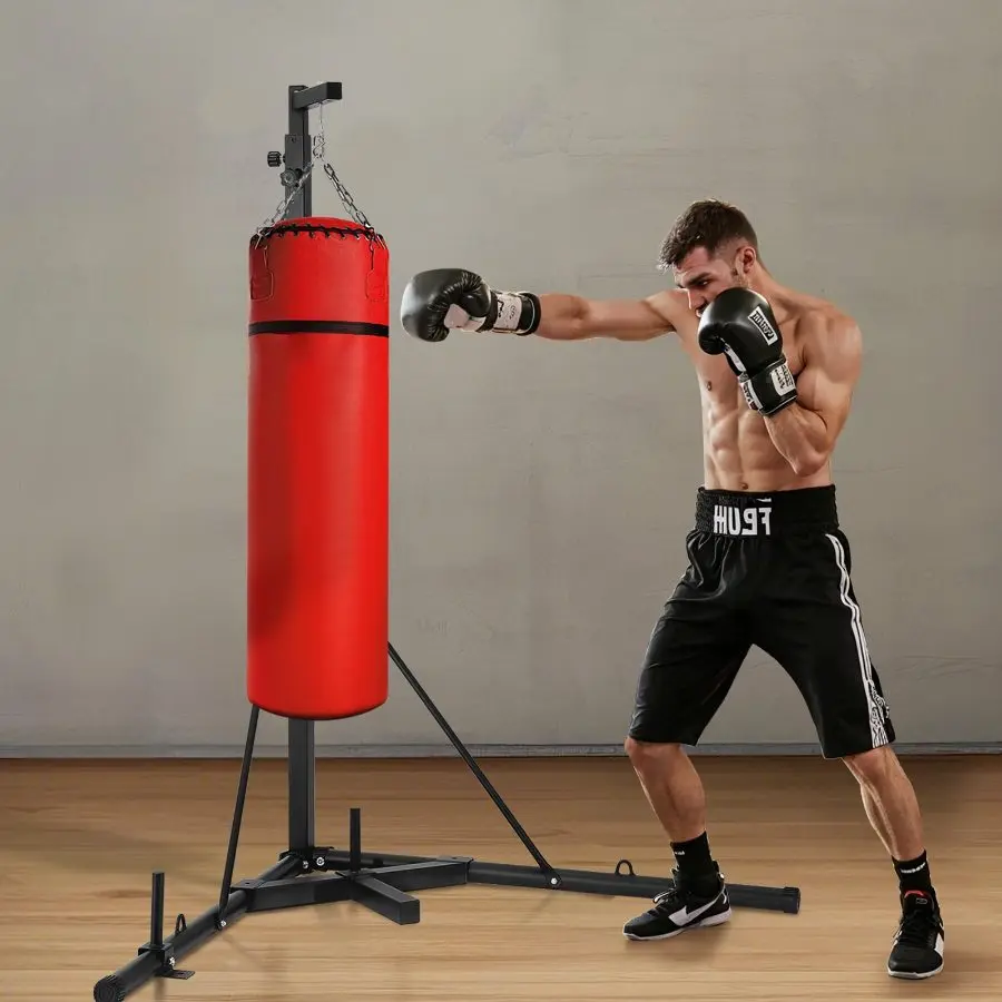 VEVOR Punching Bag Stand Steel Heavy Duty Workout Training Equipment VEVOR Punching Bag Stand Steel Heavy Duty Workout Training Equipment