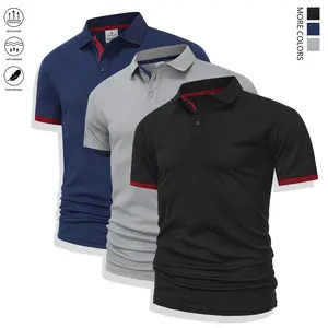 Men’s polo shirt set (3 pieces), multifunctional regular fit, formal men’s summer polo shirts, men’s tops | summer menswear