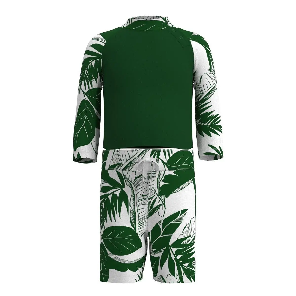 Island | Baby Rash Guard Set | Eden Green Colorblock