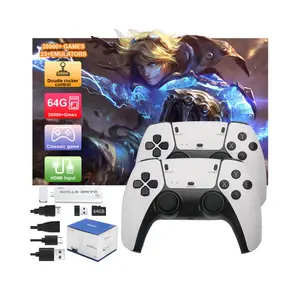 Upgraded 128GB Retro Gaming Console | 40000+ Games, Dual Wireless Controllers, 4K HDMI TV Game System