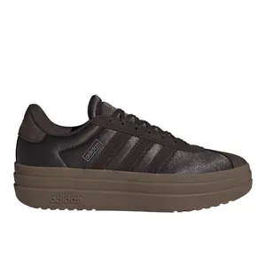 adidas Womens Vl Court Bold Lace Up Sneakers Shoes Casual - Brown