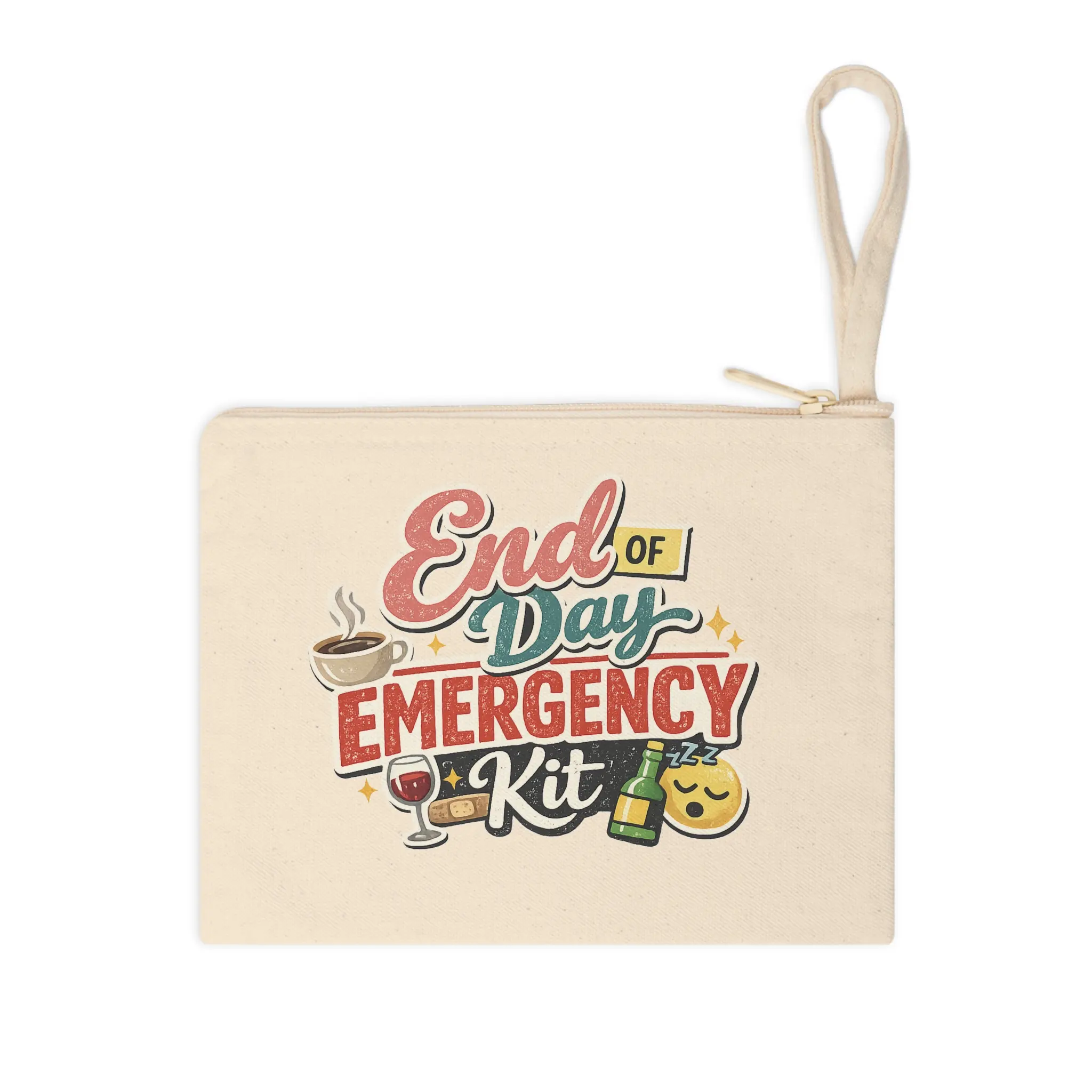 End of Day Emergency Kit Pouch | Accessory Zipper Pouch