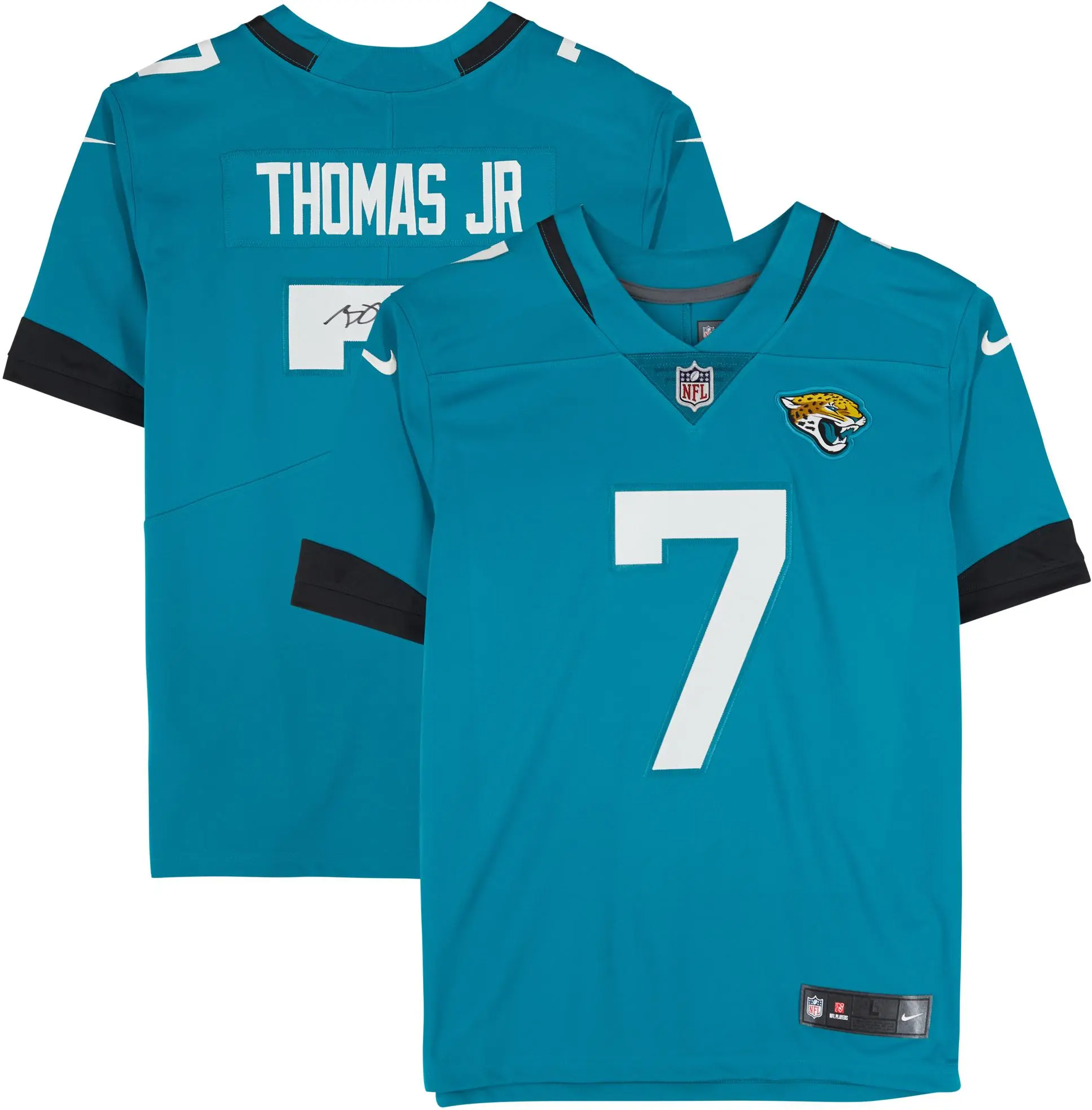 Brian Thomas Jr. Jacksonville Jaguars Autographed Nike Teal Limited Jersey - Fanatics Authentic Certified
