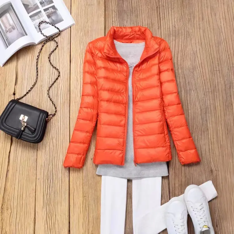 Orange female standing collar