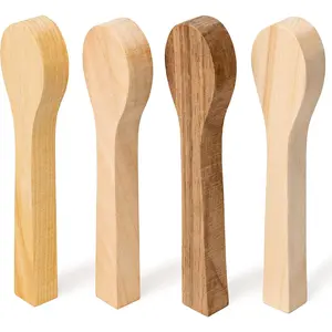 Carving Spoon Blank BB2 - Unfinished  Spoon Carving Kit - Wooden Blank, Basswood Blocks for Whittling