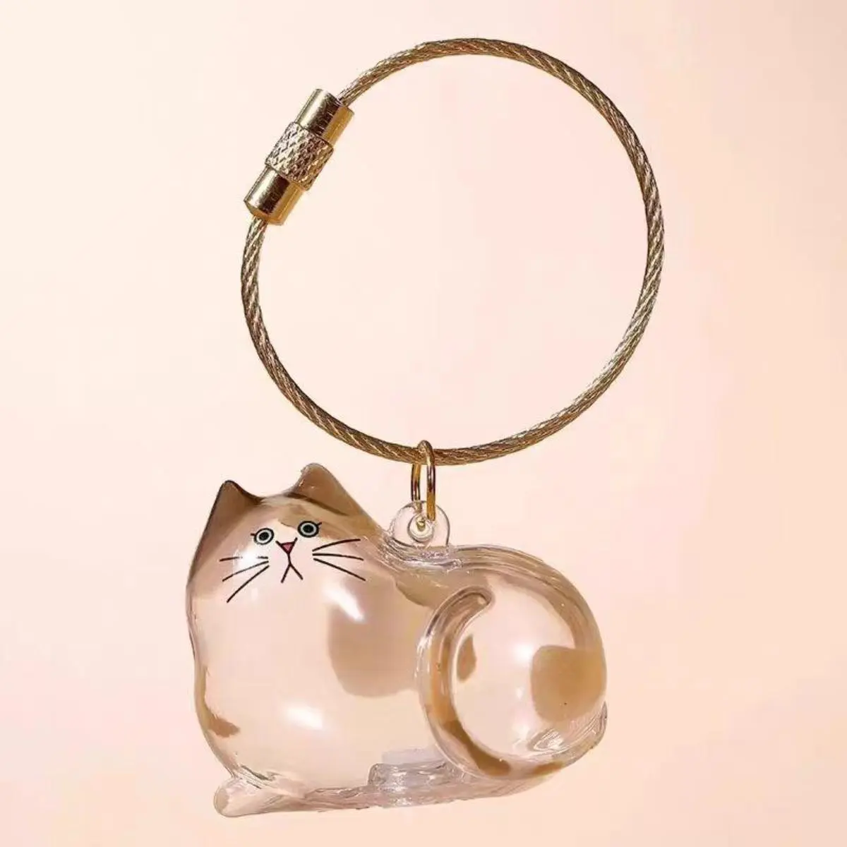 Cute Translucent Japanese Cat Hair Memorial Jar - 6-Style Pet Keepsake Tin Container with Secure Seal, Personalized Hollow Pendant, Home Storage Organizer, Memorial Gift for Tangible Memory & Deeply Personal Tangible Connection