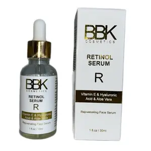 BBK Cosmetics Retinol Serum R - Vitamin E & Hyaluronic Acid with Aloe Vera - Rejuvenating Face Serum 1 fl oz / 30ml