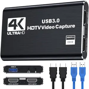 HDMI Video Capture Card, 1080P 60FPS, HDMI to USB 3.0 Capture Card for Streaming Work with Camera/Xbox/PS4/PS5/PC/OBS
