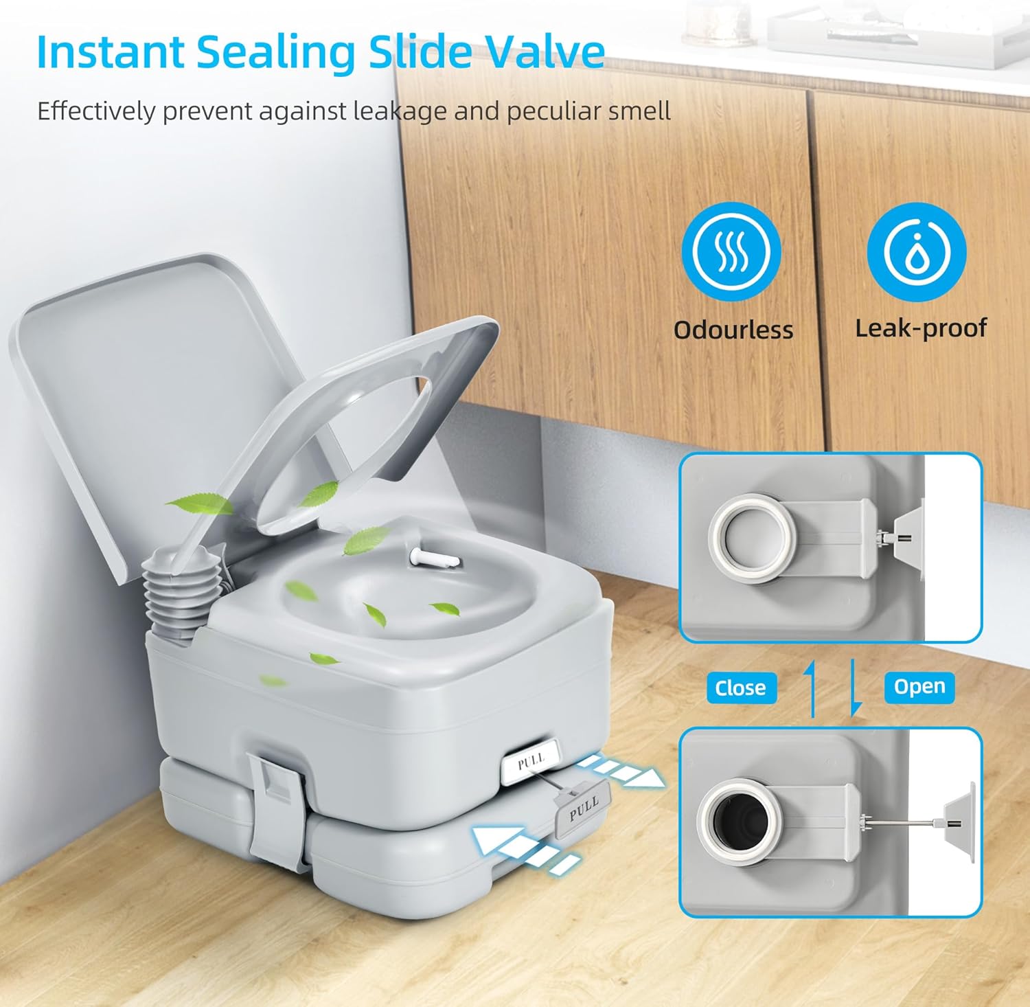 YITAMOTOR 3.17 Gallon Portable Toilet for Camping, RV Travel Potty with Press Flush Pump, Leak-proof Seal Ring for Travel, Boating, Hiking, Trips YITAMOTOR 3.17 Gallon Portable Toilet for Camping, RV Travel Potty with Press Flush Pump, Leak-proof Seal Ring for Travel, Boating, Hiking, Trips