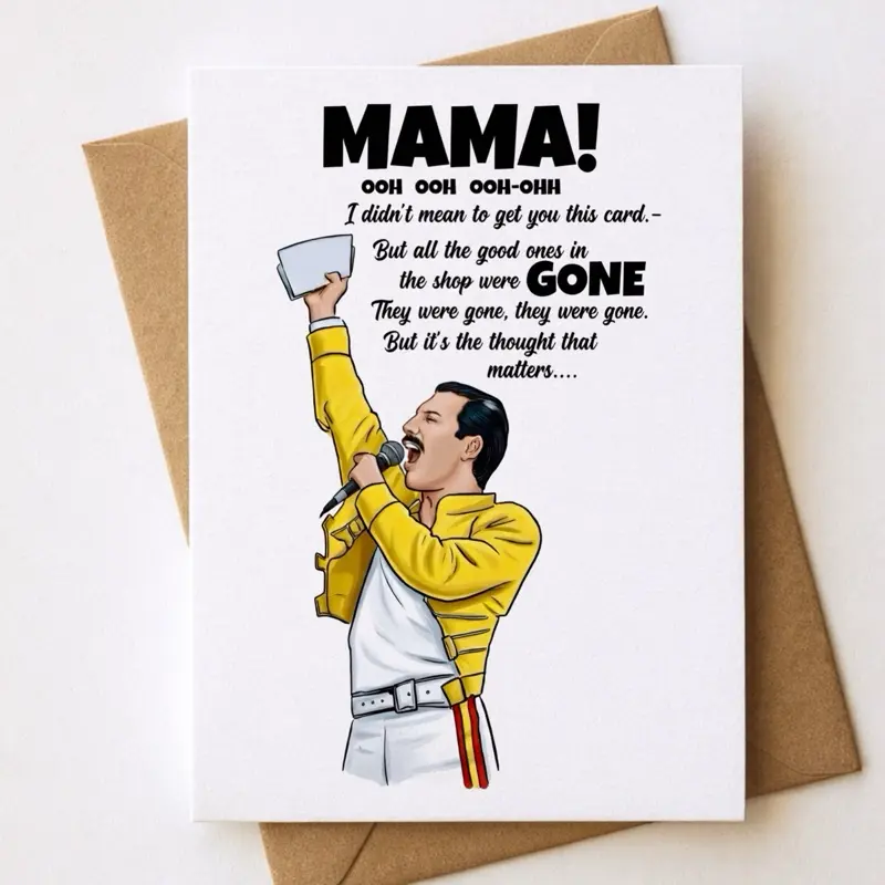 Mother’s Day Card | Queen Mama Ooh | Funny Card for Mom, Gift For Mom, Mothers Day Gift