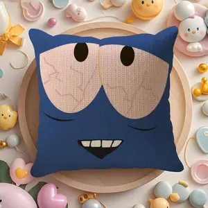 Southpark Towelie Pillow Case Double-Sided Printed Soft Short Plush Sofa Cushion Covers | Polyester & Breathable, Invisible Zipper, Mite-Resistant, Durable | Ideal for Sofa, Bedroom, Car & Kids Gift