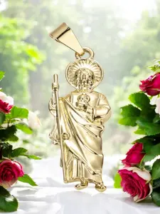 Saint Jude 14k Gold Electroplated Pendant