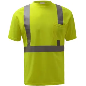 Boston Industrial High Visibility Class II Reflective T-Shirt Hydro-wicked