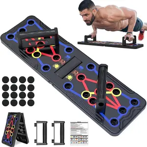 Push Up Board for Men & Women, Multi-Function Foldable Pushup Board, Muscle max Push Up Board for Floor, Fitness Strength & Exercise Training Equipment for Home Workout, Push Up Stand