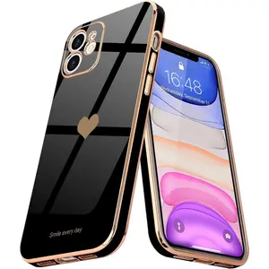 Entronix iPhone 11 Case - [Smile Everyday] Luxury Heart, Cover Wireless Dustproof Handle