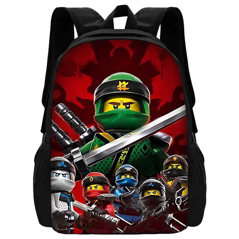 NinjagoS Themed Kids' School Backpack Set - Includes Lunch Bag, Pencil Bag for Boys and Girls (Textiles Accessory Bundle)