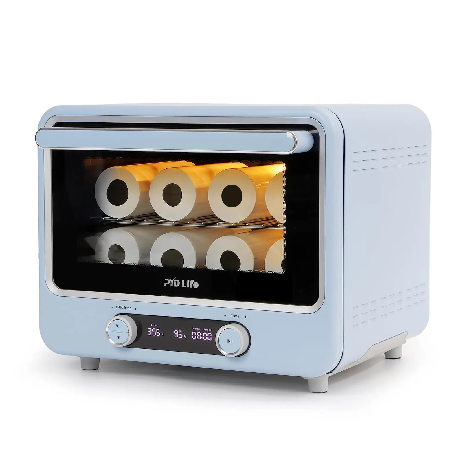 PYD Life 40 L Sublimation Oven Machine 120 V 1700 W Light Blue Convection Oven for Sublimation Blanks Tumblers Mugs Water Bottles Cups Bulk Printing