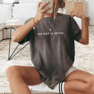 Comfort Colors His Way Is Better Christian Shirt Comfort Colors Cute Christian Merch Jesus Shirt Minimalist Christian Faith Gift for Teen Christian Apparel