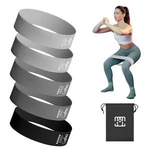 Resistance Bands Set (5-Pack) | Fitness Loop Bands for Exercise, Gym, Yoga, Strength Training & Pull-Ups | 5 Resistance Levels