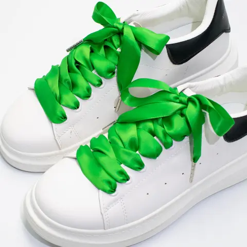 Solid Color Satin Shoelaces, Shoes Accessories for Women & Men, Shoes Accessories for Daily Use, Sneaker, Shoe Strings for Sneakers