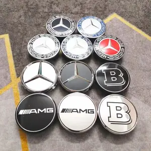56mm  Car Wheel Center Hub Cap Emblem Sticker For Mercedes Benz W204 W205 W212 W213 W221 W177 W246 GLA GLC CLA A