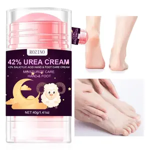 40g 42% Urea & 2% Salicylic Acid Hand & Foot Cream, Soft Moisturizing Personal Care Stick for Hand and Foot, Portable Moisturizer for Dry Cracked Hands and Feet Skin, Strawberry