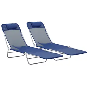 2-Pack Pool Sun Tanning Chairs – 5 Reclining Angles. Mesh Seat Keeps You Cool. Folds Flat – Easy Transport & Storage. Perfect for Beach, Yard or Patio